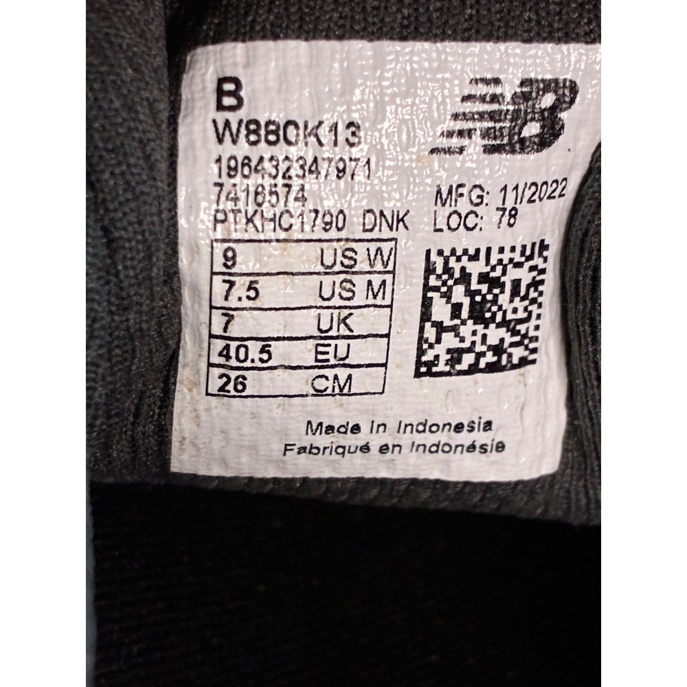 New Balance Fresh Foam X 880v13 Womens Running Shoes Black White W880K13 Size 9 - Picture 8 of 11